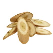 Dekorativa skivor av trä oval 9-12cm 500g
