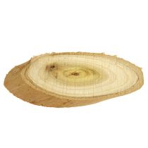 Dekorativa skivor av trä oval 9-12cm 500g