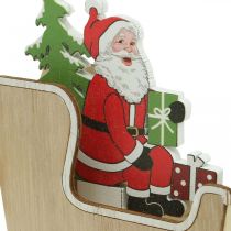 Artikel Deco släde med jultomten jul släde 10cm 2st