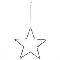 Artikel Dekorativ stjärnbär juldekoration hängande glitter Ø18cm 8 delar set