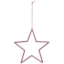 Artikel Dekorativa julstjärnor, glitterröda, 18 cm, 8 delar - Julgransprydnader och fönsterdekorationer