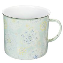 Artikel Dekorativ mugg, kruka, mandala, emaljerad, Ø13cm H12cm