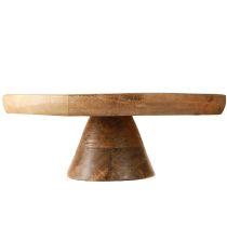 Artikel Dekorativ tallrik med bas mangoträ persika motiv Ø26cm H9,5cm