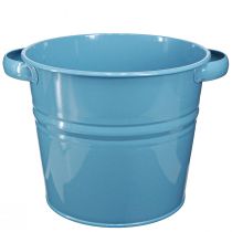 Artikel Dekorativ kruka blomkruka metall i blått 31cmx26cmx21,5cm