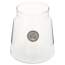 Artikel Dekorativ vas glas blomvas transparent Ø14cm H15cm
