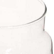 Artikel Dekorativ vas glas blomvas transparent Ø14cm H15cm