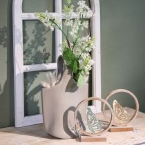 Artikel Dekorativ Vas Keramikväska Shopper Grå 19×4,5×33cm