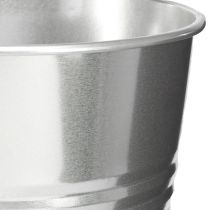Artikel Dekorativ vas metall konisk hög vas silver H34cm vas 11L