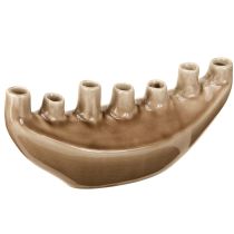 Artikel Dekorativ Vas Båt Keramik Vas Brun 23×8,5cm H11cm