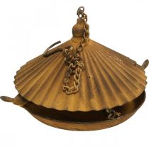 Artikel Dekorativt fågelbad, fågelbad, galler dekorativ trädgård Ø23cm H27,5cm