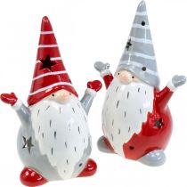 Artikel Deco Gnome värmeljushållare jul H18cm 2st