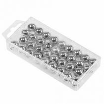 Artikel Dekorativa pärlor silver metallic 14mm 35 st