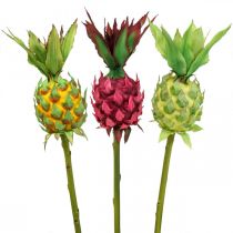 Artikel Deco ananas konstgjord frukt deco frukter Ø7cm H50cm 3st