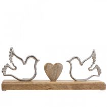 Dekorativ display hjärta och duvor bröllopsdekoration 30×5×12cm