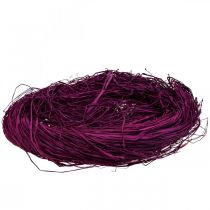 Dekorativ raffia för hantverk Naturlig raffia raffia violett 300g