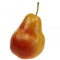 Deco päron gulröd, deco frukt, matdocka 12,5cm