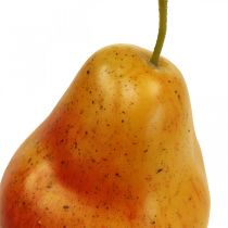 Deco päron gulröd, deco frukt, matdocka 12,5cm