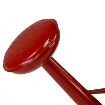 Artikel Dekorativ röd vattenkanna i metall, 5L vintage kruka, rustik vattenkanna för inomhusbruk, H26cm