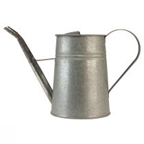 Artikel Galvaniserad dekorativ vattenkanna, metall, grå, vintage-look, 1,7L, H23cm, för snygga blomsterdekorationer och krukor