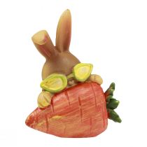 Artikel Dekorativ kanin med morot Påskharen dekorativa figurer H5,5cm 6st