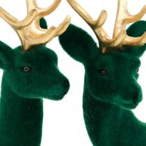 Artikel Deco rådjur grönt och guld juldekoration rådjursfigurer 20cm 2 st