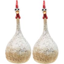 Artikel Dekoration Kycklingar Dekorationsfigur Påskdekoration Kyckling Rolig H26cm
