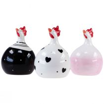 Artikel Dekorativa kycklingar Påskdekoration figurer tupp 11,5cm 3st