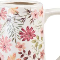 Artikel Dekorativ kanna blommor keramikvas lergods vintage 19,5cm