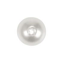 Artikel Dekorativa pärlor för att trä hantverkspärlor vita 6mm 300g