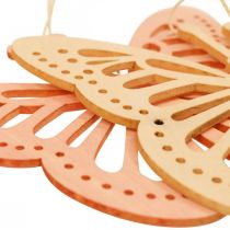 Artikel Dekorativa fjärilar Dekorationshängare Orange/Rosa/Gul 12cm 12 st