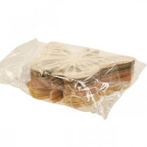 Artikel Dekorativa fjärilar dekorativ hängare beige/rosa/gul 12cm 12 st