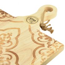 Artikel Dekorativ skärbräda rektangulär mangoträbricka 33×29cm