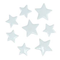 Dekorativa stjärnor för att sprida vita 4-5 cm 72 st