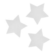 Dekorativa stjärnor vita 7 cm 8st
