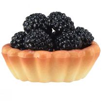 Artikel Dekorativa minikakor med frukt, 6 cm, konstgjorda kakreplikor för skyltfönster och displayer, set om 4
