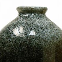 Dekorativa vaser, keramikvaser set runda H9,5cm Ø8cm 3st