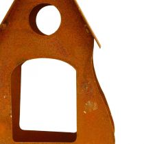Artikel Dekorativt fågelhus för upphängning, fågelhusgallerdekoration 17,5 cm