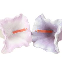 Artikel Dekorationshängare Bellflower Lila Vit Ø3,5cm H8cm 6st