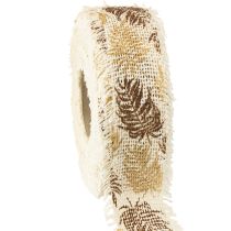 Artikel Dekorationsband regnskogsbomullsband brunt 30mm 15m