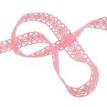 Artikel Dekorationsband spets 16mm 20m rosa