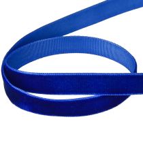 Artikel Dekorativt band Sammet sammetsband blått 10mm 20m