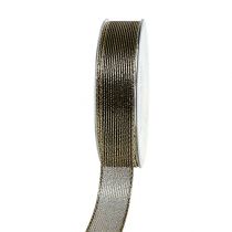 Artikel Dekorativ tejp med lurexränder svart 25mm 20m