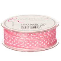 Artikel Presentband med snygg prickig design för festlig förpackning, 1,5 cm brett, 20 m långt