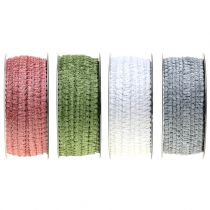 Dekorativ band sammet look 10mm 20m