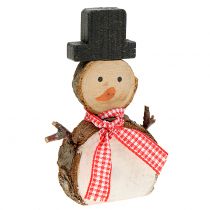 Artikel Deco figur snögubbe trä 10 cm 9 st