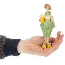 Artikel Dekorativa trädgårdsfigurer, borddekoration, sommar, grön/gul, 16,5 x 5,5 cm, 2 stycken