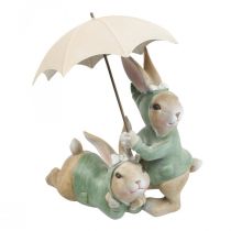 Deco figurer kanin par Deco kaniner med paraply H22cm