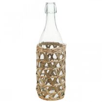 Artikel Deco flaska glas flaska dekoration flätad Ø9,5cm H31cm