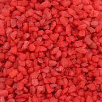 Artikel Dekorativa granulat röda dekorativa stenar 2mm - 3mm 2kg