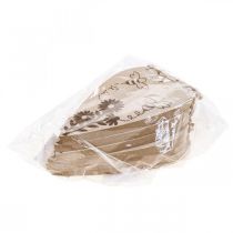 Artikel Dekorativ hängare trä dekorativa hjärtan blommor bin dekoration 10x15cm 6 stycken